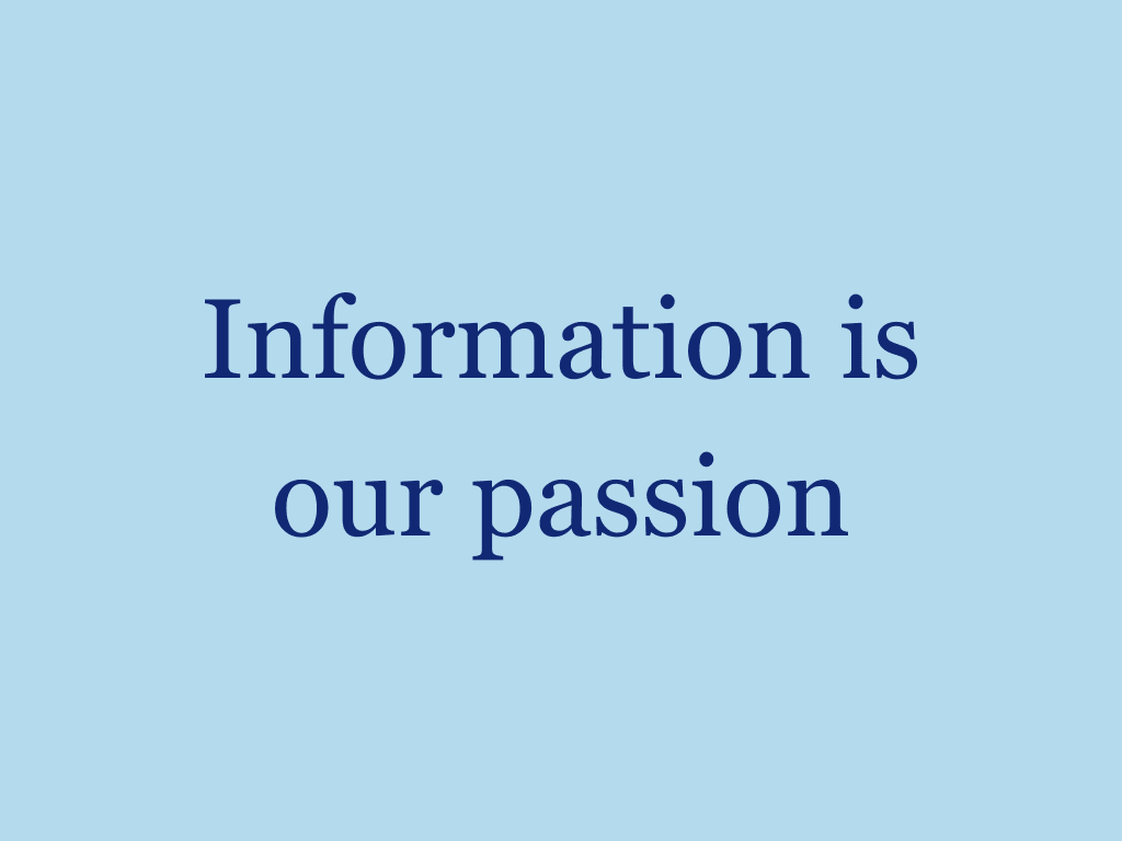 Information is our passion